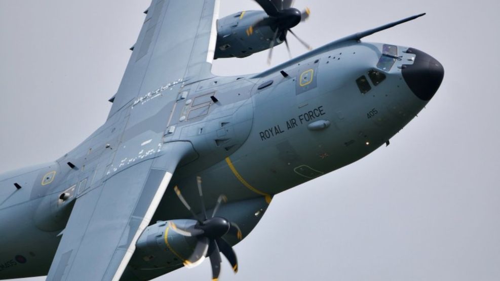 Aeronave militar Airbus A400M del Reino Unido