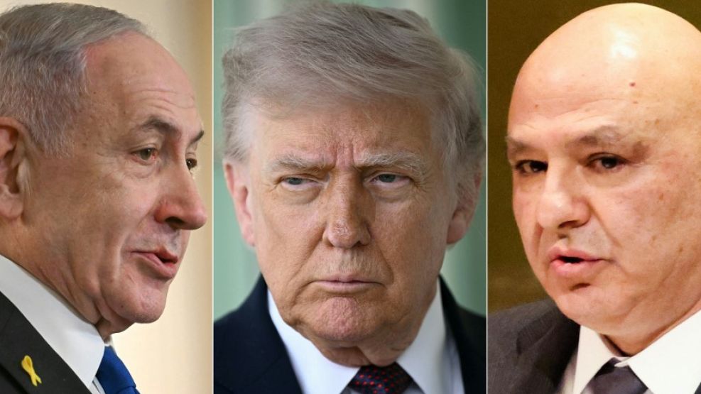 Benjamin Netanyahu, Donald Trump y el presidente de Líbano, Joseph Aoun: los tres actores clave de la negociación