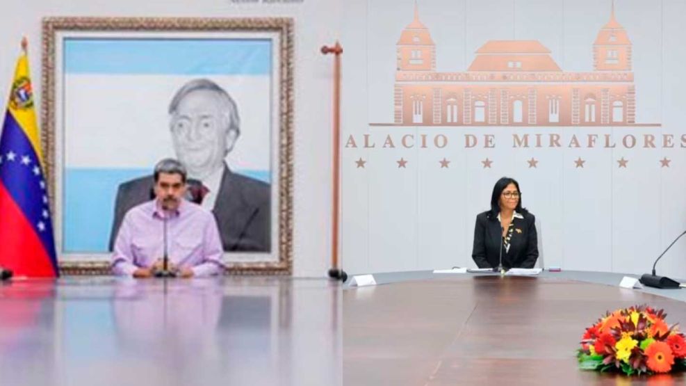 Delcy Rodríguez desmanteló el "Salón Néstor Kirchner"  14042026