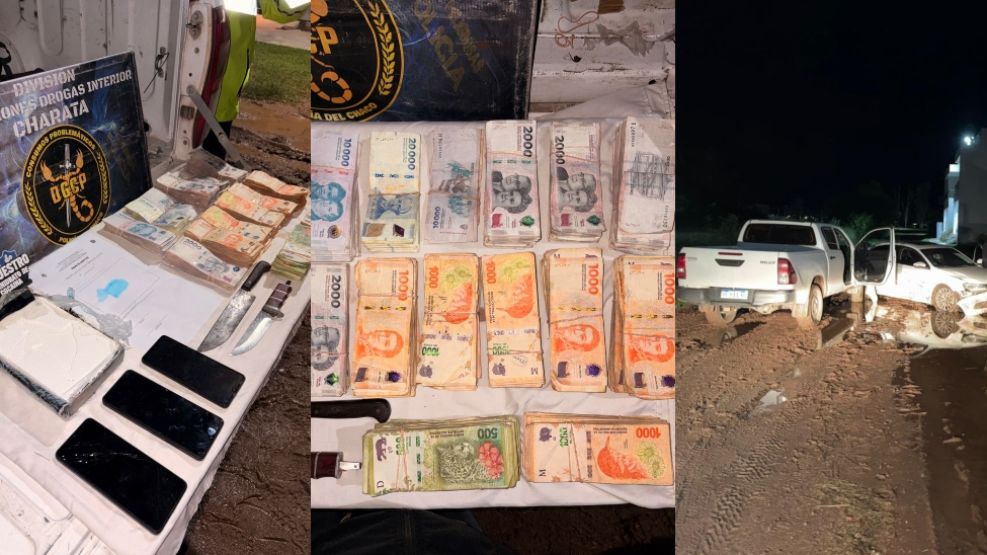Secuestro de cocaína en Chaco tras un operativo. 