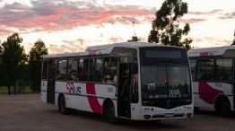 Colectivo de SiBus durante la madrugada