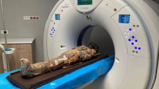 Descubren un papiro debajo de las vendas de una momia