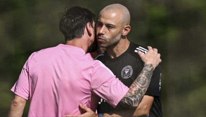 Javier Mascherano y Lionel Messi
