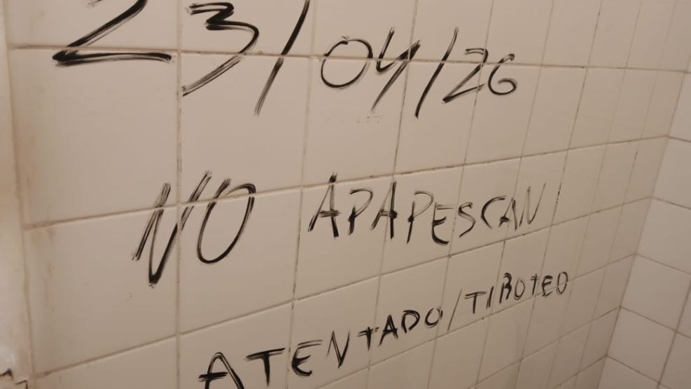 Amenaza en el baño de una escuela de Chaco. 