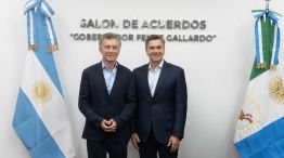 Mauricio Macri junto a Leandro Zdero
