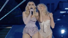 Sabrina Carpenter cerró su impactante show en Coachella con Madonna, Geena Davis y Terry Crews