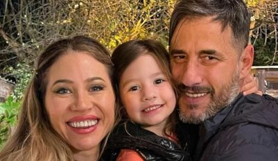 Adabel Guerrero, Martín Lamela y su hija