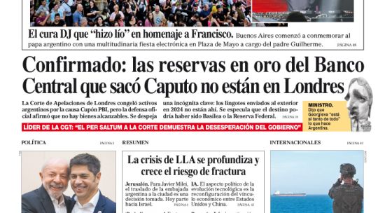 La tapa del Diario PERFIL del domingo 19 de abril de 2026