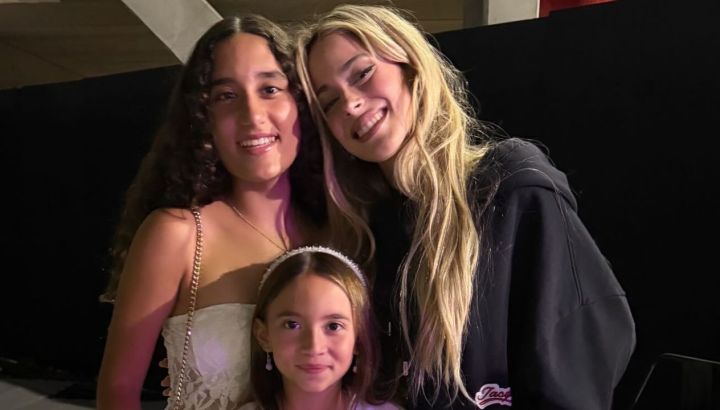 El desconsolado llanto de Pía, la hija de Ángel Di María, al encontrarse con Tini Stoessel