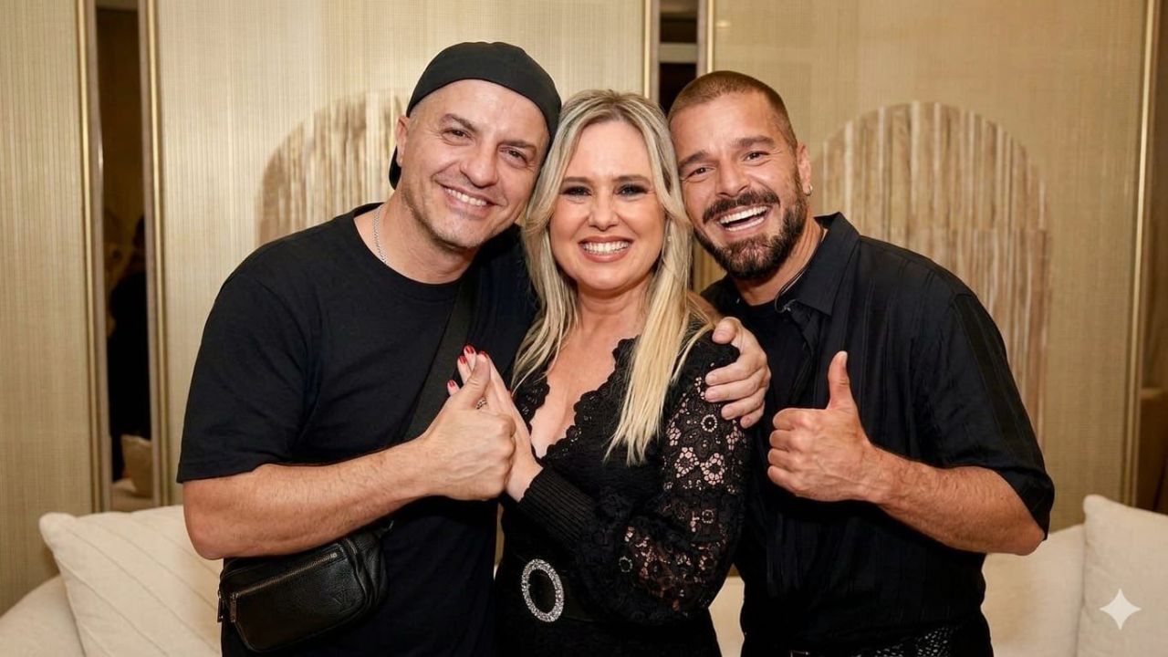 Angel de Brito, Pilar Smith y Ricky Martin | Foto:CEDOC