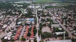 Castelli quedó bajo agua