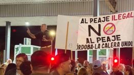 Reclamo del peaje en La Calera