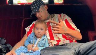 L-Gante y su hija Jamaica