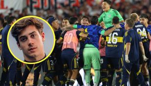 Franco Colapinto celebró el Superclásico