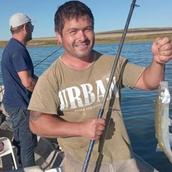 La pesca se afirmó en las últimas semanas, con un pejerrey que ronda entre los 35 y 45 cm, en una actividad que se logra a flote, con aparejos tradicionales de tres boyas, o la famosa línea versátil, un aparejo muy utilizado en las lagunas del oeste bonaerense. 