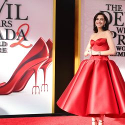 La actriz estadounidense Anne Hathaway asiste al estreno mundial de "El diablo viste de Prada 2" en el Lincoln Center de Nueva York. | Foto:Angela Weiss / AFP
