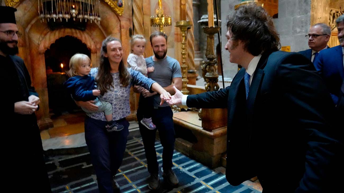 Javier Milei en Israel 