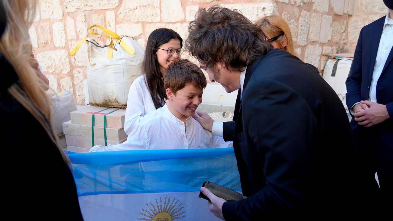 Javier Milei en Israel 
