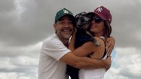 Paula Chaves, Pedro Alfonso y su perro Moro