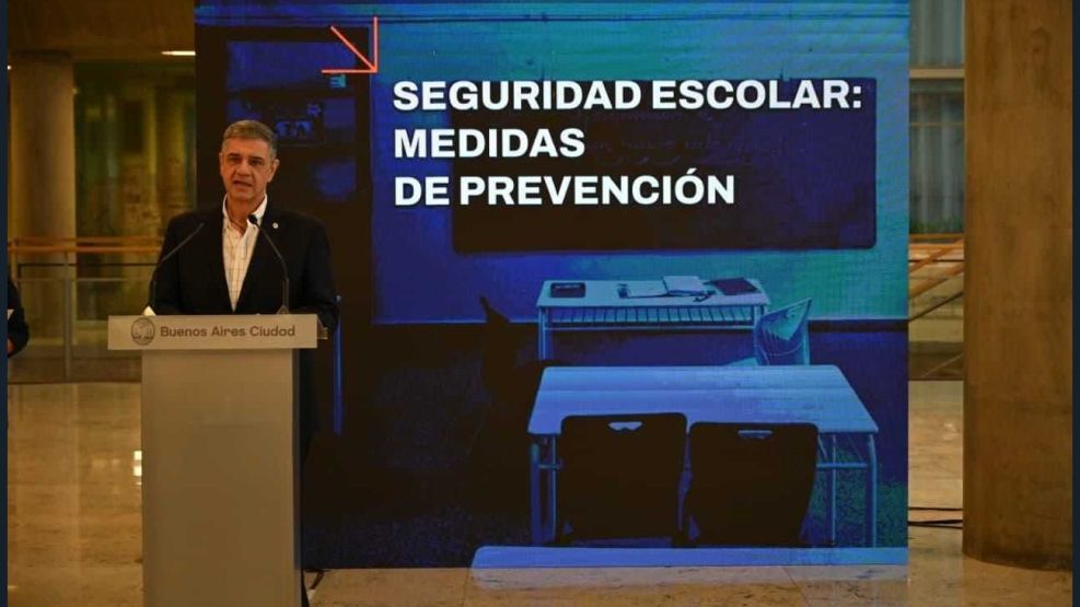 Jorge Macri en conferencia de prensa