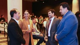 Rodrigo Fernández y Marcos Vazquez en el evento de Uber