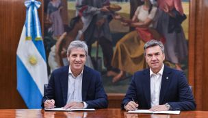 Luis Caputo y Leandro Zdero