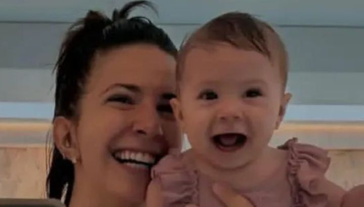 Ailén Cova fue a su clase de pilates y descubrió la nueva pasión de su bebé Alaia