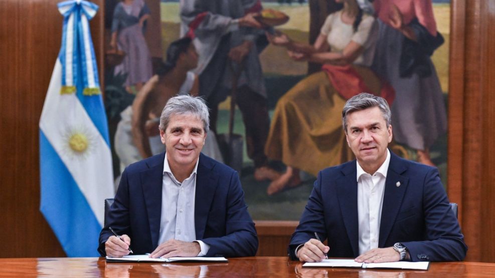 Luis Caputo y Leandro Zdero