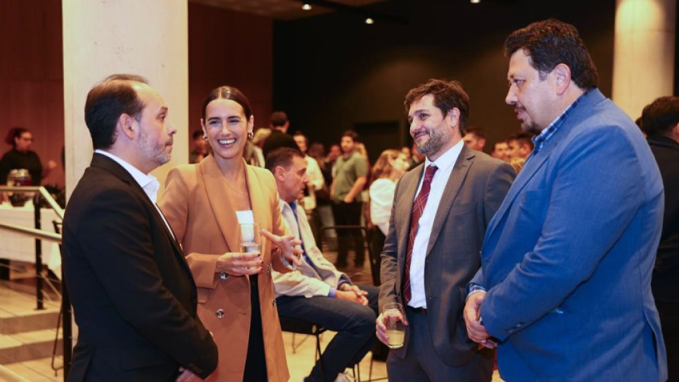 Rodrigo Fernández y Marcos Vazquez en el evento de Uber