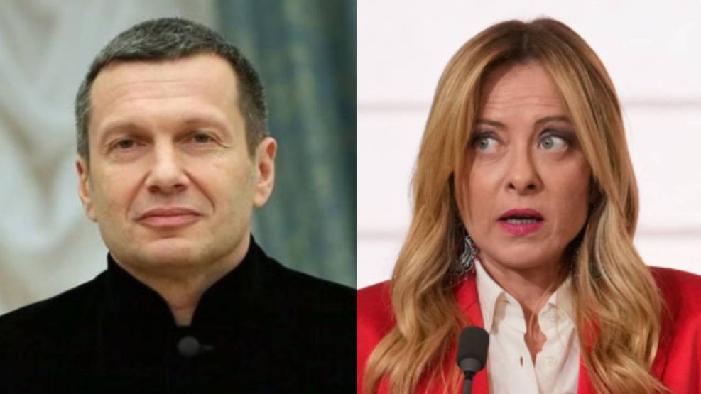 Vladimir Solovyov y Giorgia Meloni 22042026