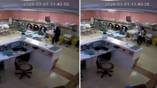 Dramática escena en un hospital de Irán: una enfermera rescató tres bebés recién nacidos de un bombardeo