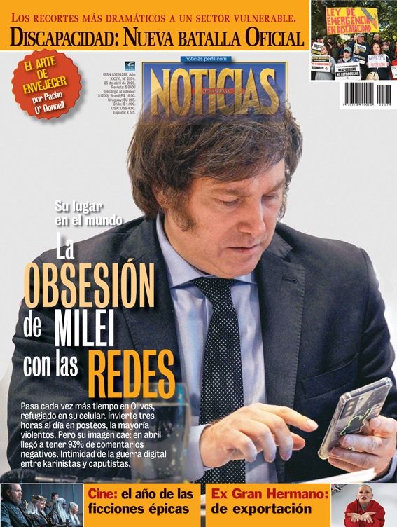 La tapa de NOTICIAS | Foto:Cedoc