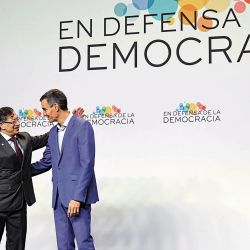 Petro y Sánchez | Foto:CEDOC