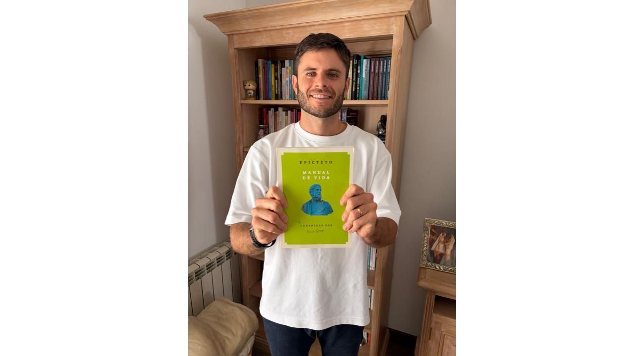 Nico Grupe llega a la Feria del Libro con Epicteto: cómo el estoicismo puede cambiar tu forma de vivir