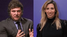 Milei compartió una imagen con IA de la periodista Luciana Geuna esposada