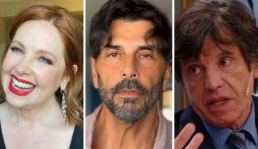 Andrea del Boca, Juan Darthés y Ricardo Biasotti