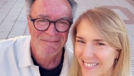 Oscar Martínez y Marina Borensztein