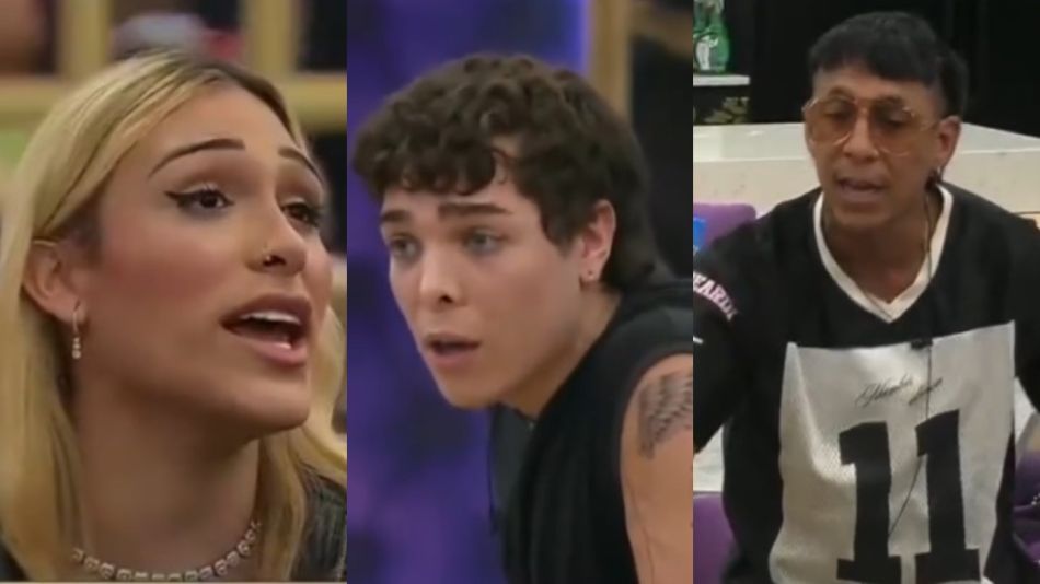Danelik, Juani Car y Brian Sarmiento en Gran Hermano