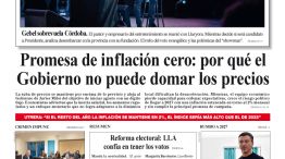La tapa del Diario PERFIL del domingo 26 de abril de 2026