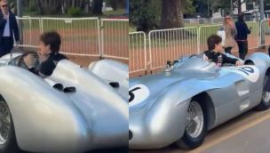 Colapinto en la "Flecha de Plata"