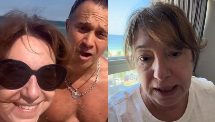 El mal momento de Bochi, la esposa de Sergio Lapegüe, en Brasil: "Se lo llevó el mar"