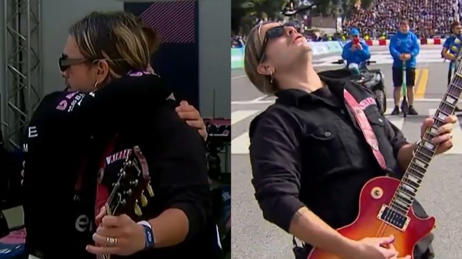 Patricio Sardelli junto a Franco Colapinto