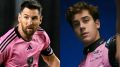Lionel Messi y Franco Colapinto