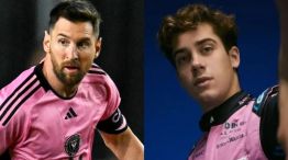 Lionel Messi y Franco Colapinto