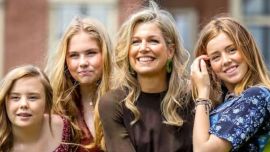 Máxima Zorreguieta posó junto a sus tres hijas y cautivaron con sus looks
