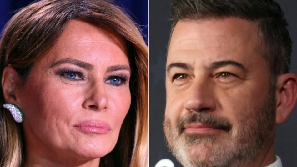 Melania Trump y Jimmy Kimmel