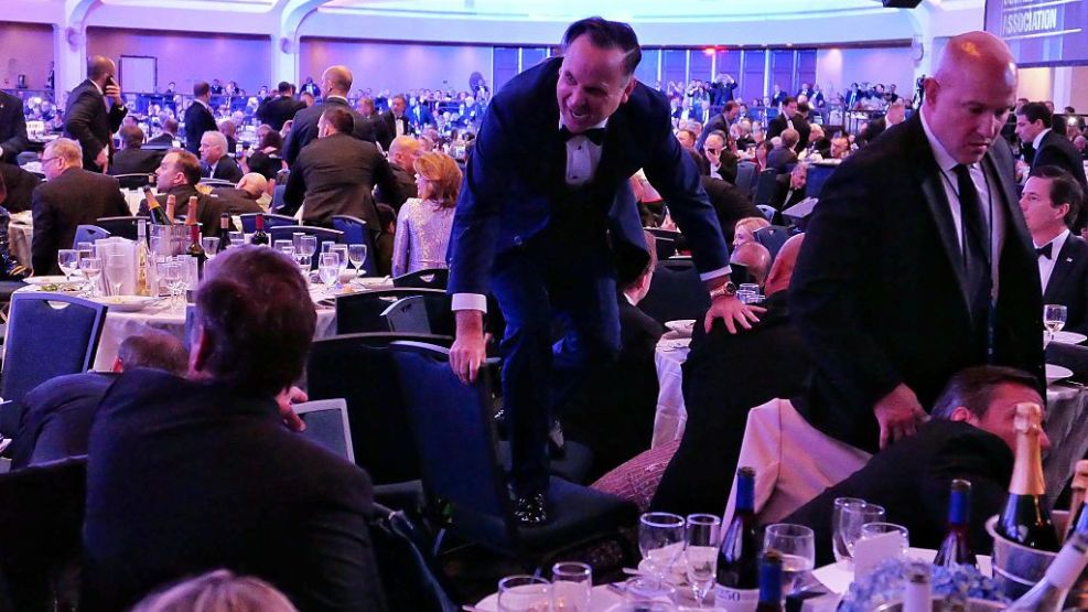 Security Scare At The White House Correspondents' Dinner With President Trump