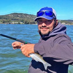Las lluvias afectaron a una laguna que venía rindiendo hace algunas semanas. 