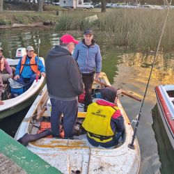 Las lluvias afectaron a una laguna que venía rindiendo hace algunas semanas. 