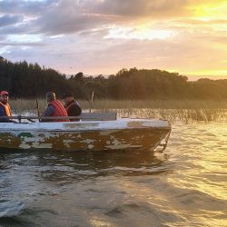 Las lluvias afectaron a una laguna que venía rindiendo hace algunas semanas. 